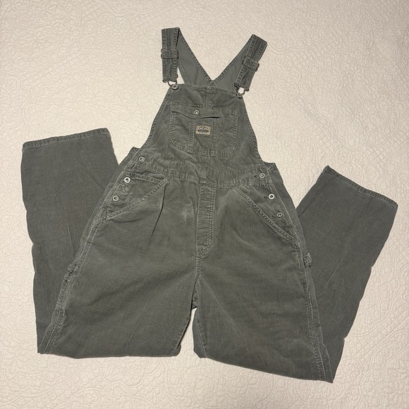 Old Navy Other - VTG Old Navy Overalls Unisex Small Gray Corduroy Y2K Grunge Skater Carpenter 90s